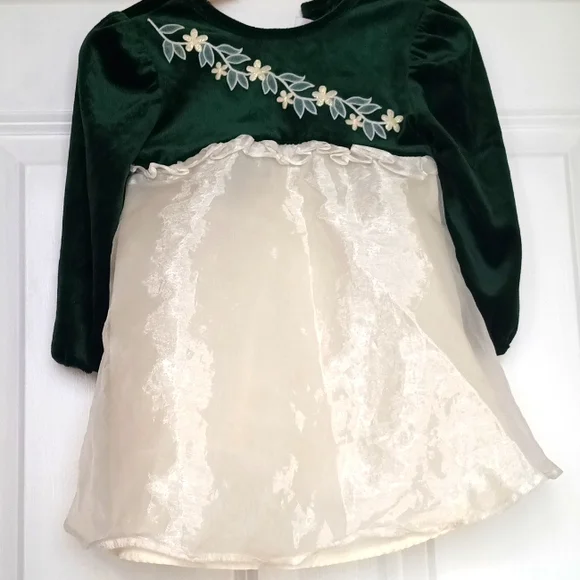 white christmas dresses Youngland Baby Girls 12-24 Months Sequin Rosette Dress 18 Months / Red